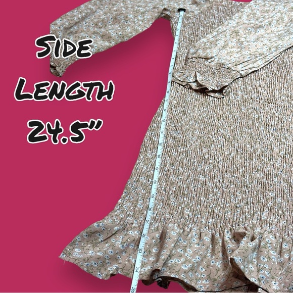 NWT Vernacular Crinkle Stretch Puff Sleeve Dress in Floral Print. ๐บ Size Small - Picture 9 of 12